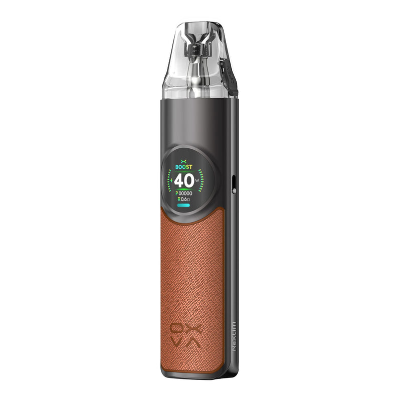 Dark Brown Oxva NeXlim pod kit.