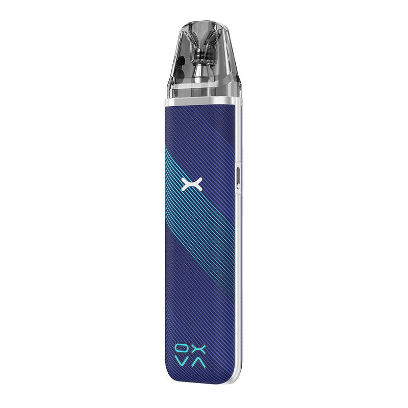 Oxva Xlim Go Striped Blue pod vape kit.