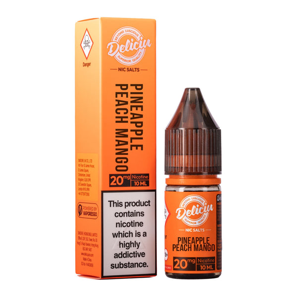 Pineapple Peach Mango Nic Salt E-Liquid by Deliciu