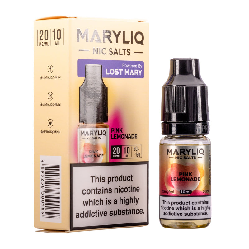 Pink Lemonade Nic Salt E-Liquid by Maryliq