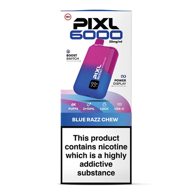 PIXL Disposable Vape - Blue Razz Chew.