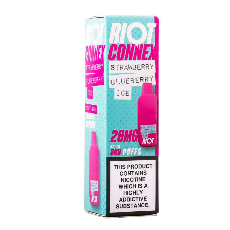 Strawberry Blueberry Ice Connex pre-filled pods box by Riot.