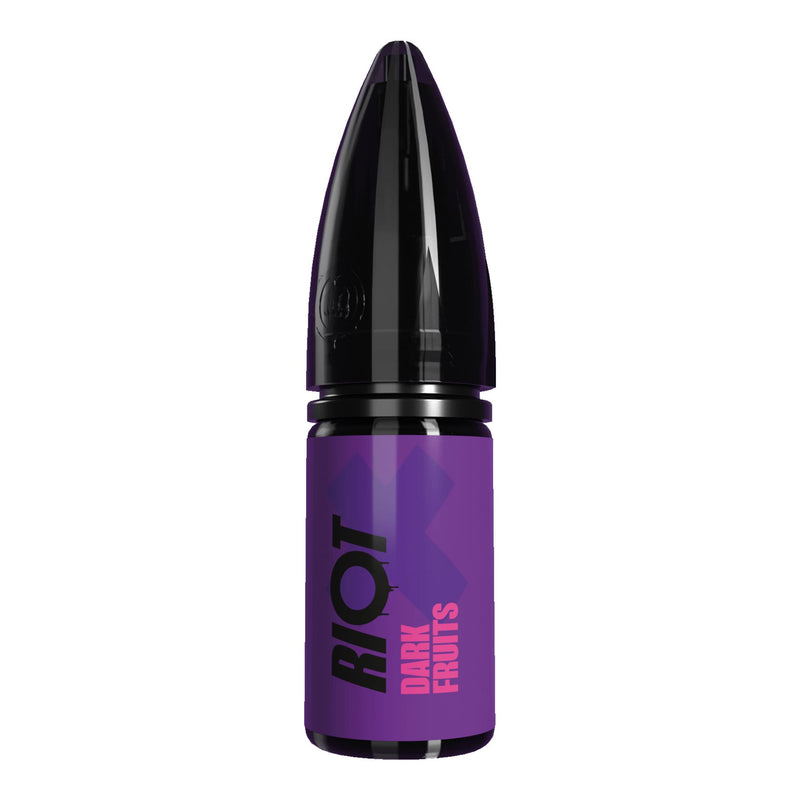 Dark Fruits Riot X nic salt e-liquid bottle render.