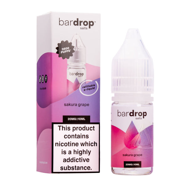 Sakura Grape Nic Salt E-Liquid by Bar Drop