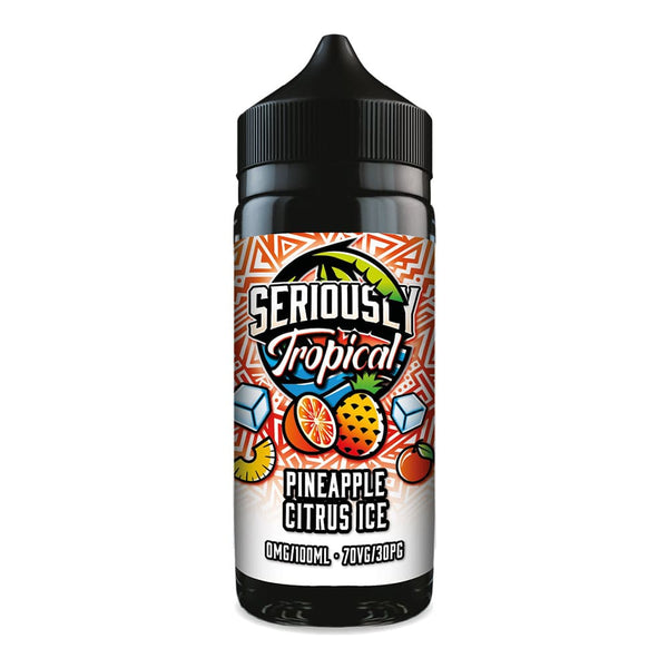 Render of Seriously Tropical Pineapple Citrus Ice 100ml shortfill e-liquid.