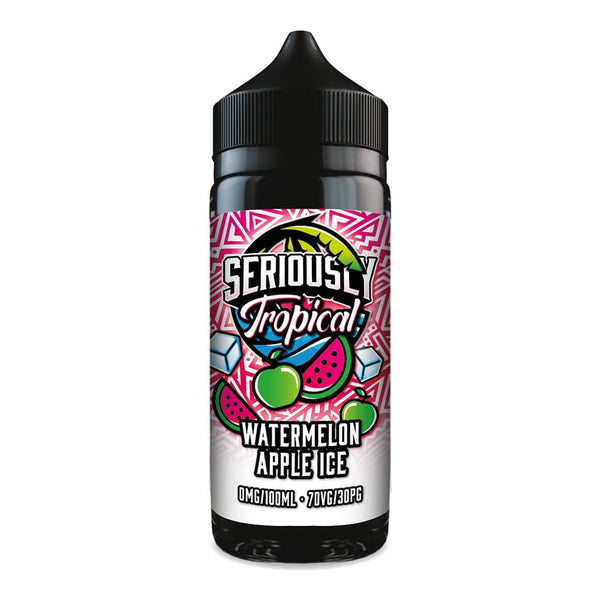 Render of Seriously Watermelon Apple Ice 100ml shortfill e-liquid.