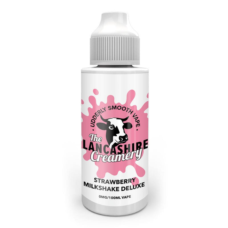 Strawberry Milkshake Deluxe 100ml Shortfill by The Lancashire Creamery.