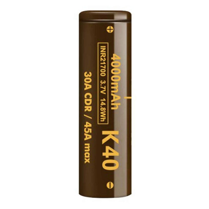 Single Vapcell K40 21700 4000mAh 3.7V 30A Battery