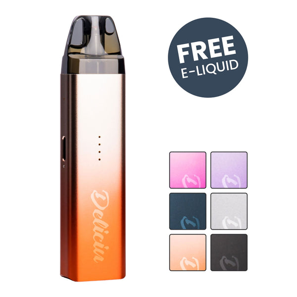 Vaporesso Deliciu Mate vape kit in all colours.