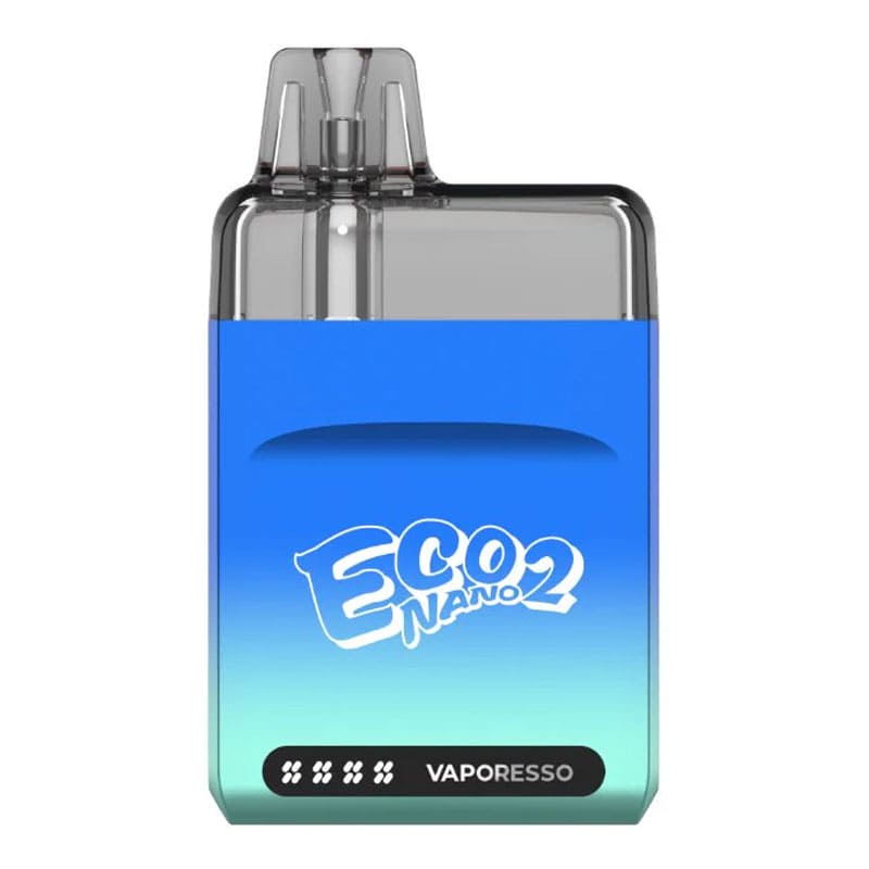 Render of Sky Blue Eco Nano 2 Pod Vape Kit.