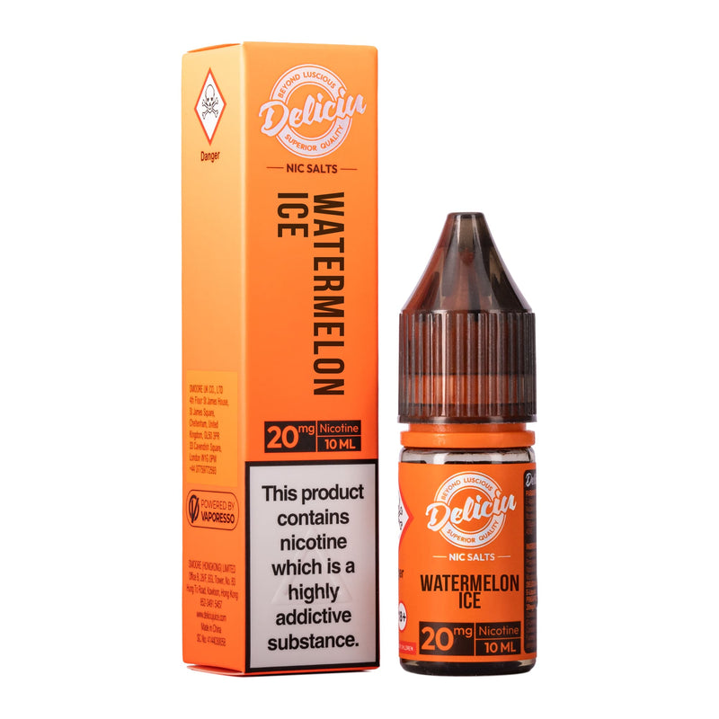 Watermelon Ice Nic Salt E-Liquid by Deliciu