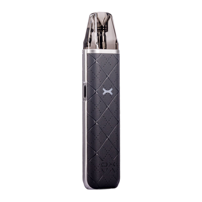 Grey Oxva Xlim Go pod kit front angle.