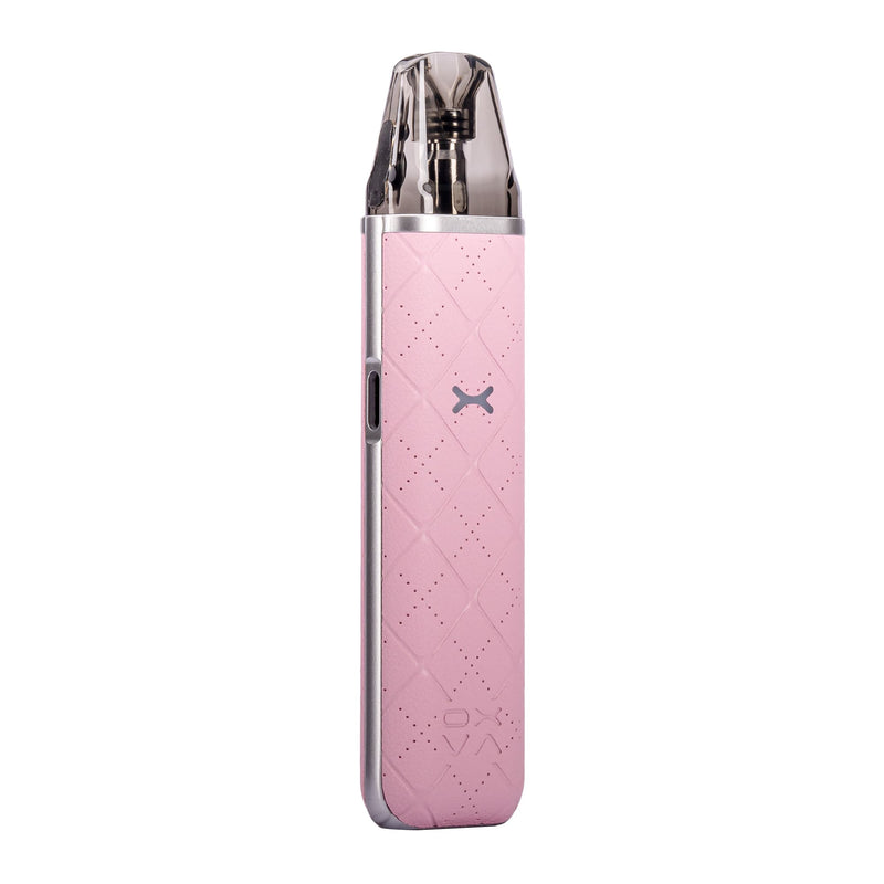 Pink Oxva Xlim Go pod kit front angle.