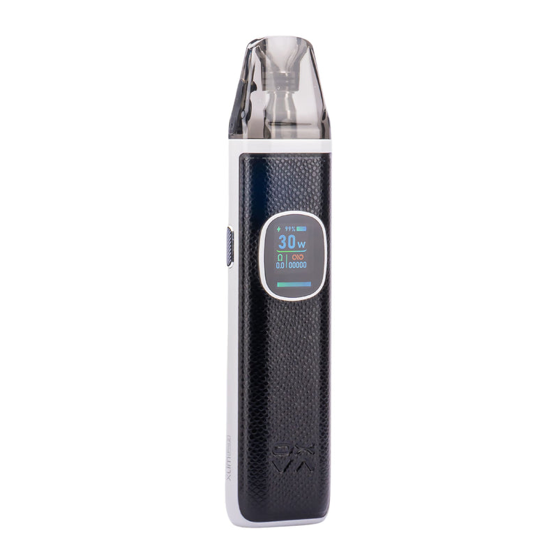 Front photo of Black White Xlim pro 2 vape kit.