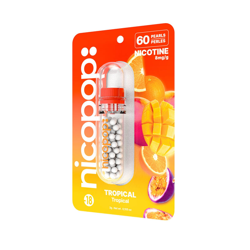 Nicopop - Tropical Nicotine Pearls (8mg) - Side