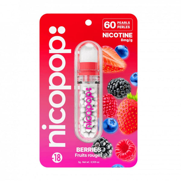 Nicopop - Berry Nicotine Pearls (8mg)