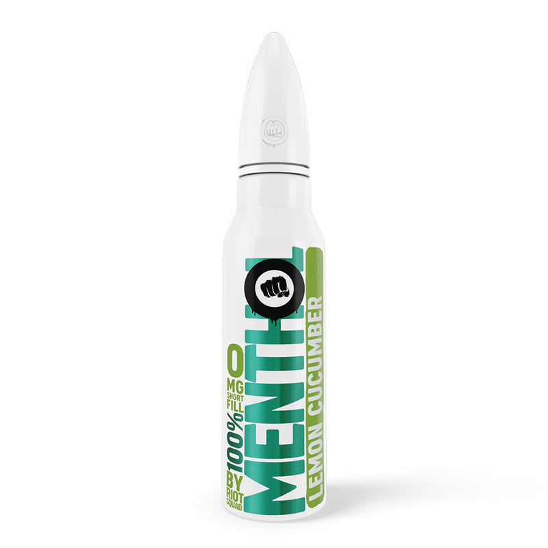 Lemon & Cucumber Menthol Shortfill E-Liquid by Riot Squad