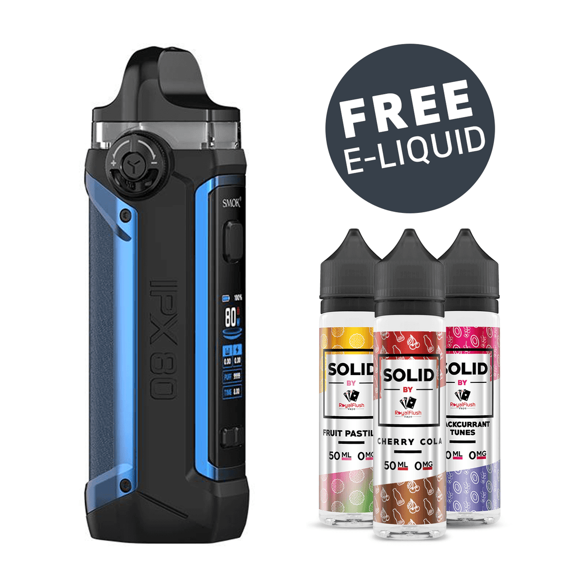 Smok IPX80 Pod Kit | FREE UK Delivery & E-Liquid | Royal Flush Vape